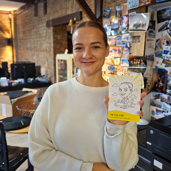 AI portretu zīmēšanas robots izveido personalizētu ilustrāciju pasākuma viesiem